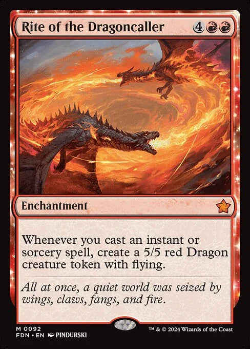 [Foil] FDN 092 Rite of the Dragoncaller M