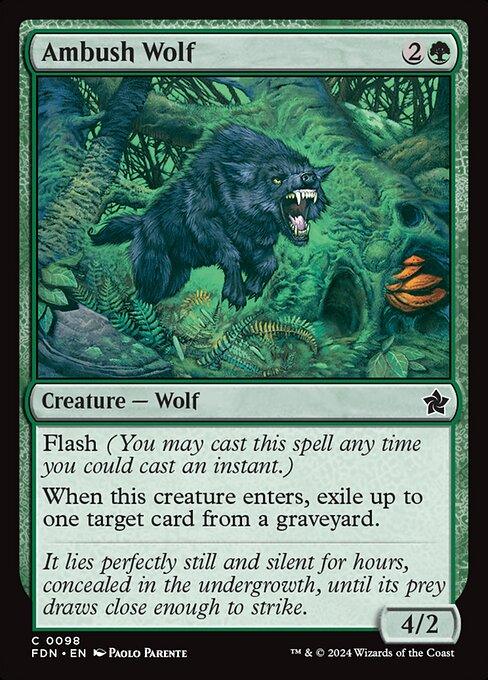 [Foil] FDN 098 Ambush Wolf C