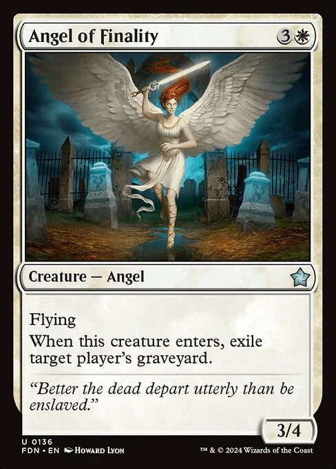 [Foil] FDN 136 Angel of Finality U