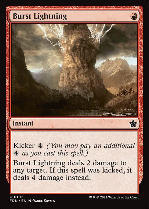 [Foil] FDN 192 Burst Lightning C