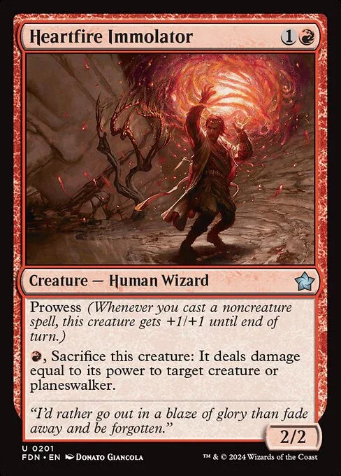 [Foil] FDN 201 Heartfire Immolator U