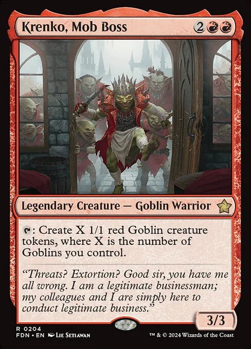 [Foil] FDN 204 Krenko, Mob Boss R
