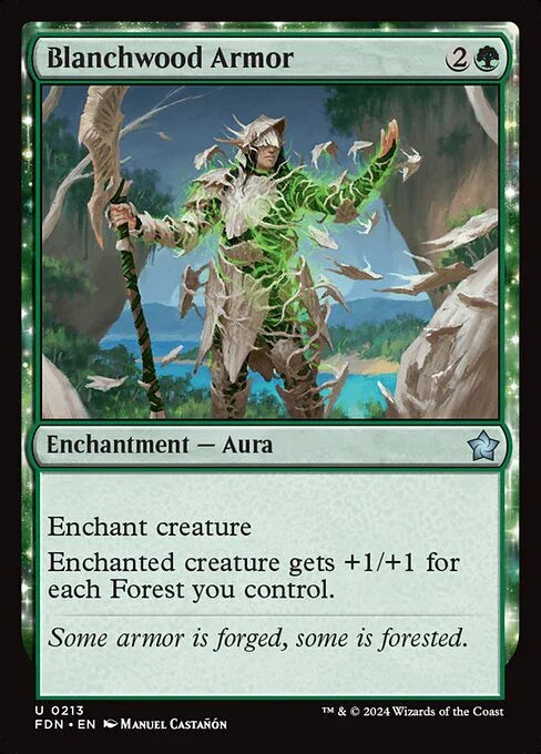 [Foil] FDN 213 Blanchwood Armor U