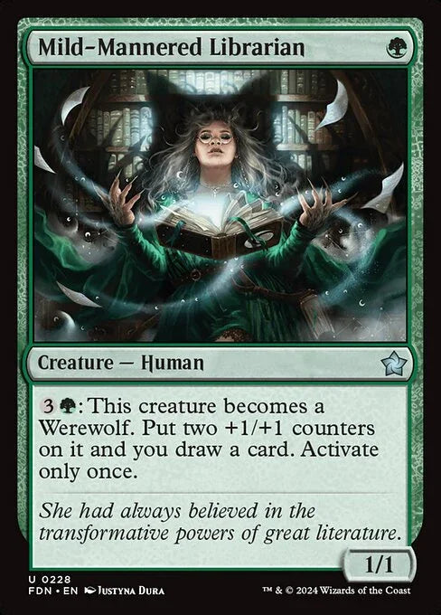[Foil] FDN 228 Mild-Mannered Librarian U