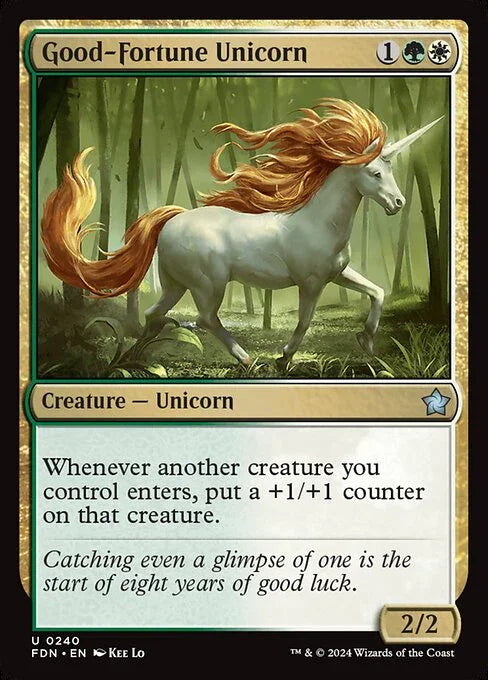 [Foil] FDN 240 Good-Fortune Unicorn U