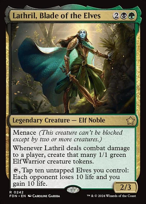 [Foil] FDN 242 Lathril, Blade of the Elves R