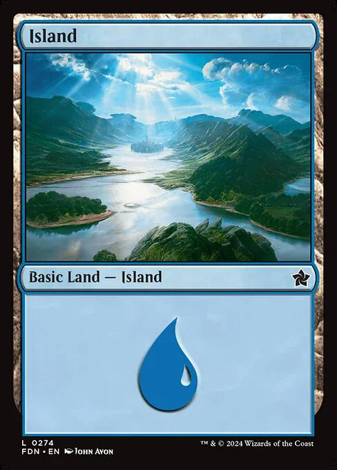 [Foil] FDN 274 Island (0274) L