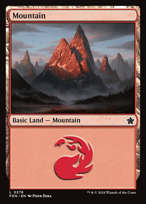 [Foil] FDN 278 Mountain (0278) L