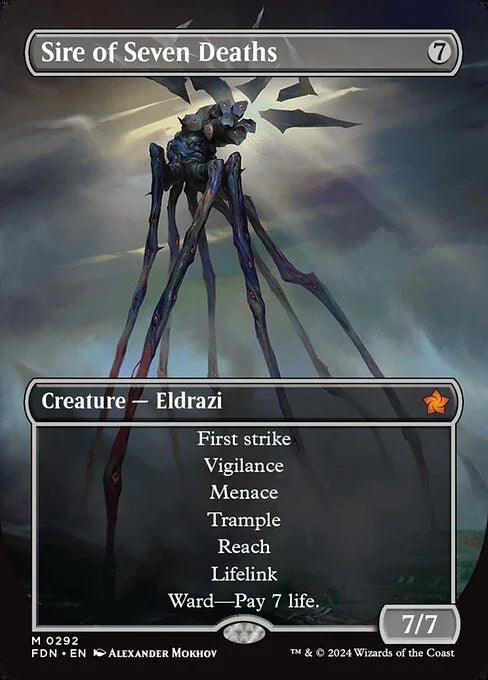 [Foil] FDN 292 Sire of Seven Deaths (0292 - Borderless) M