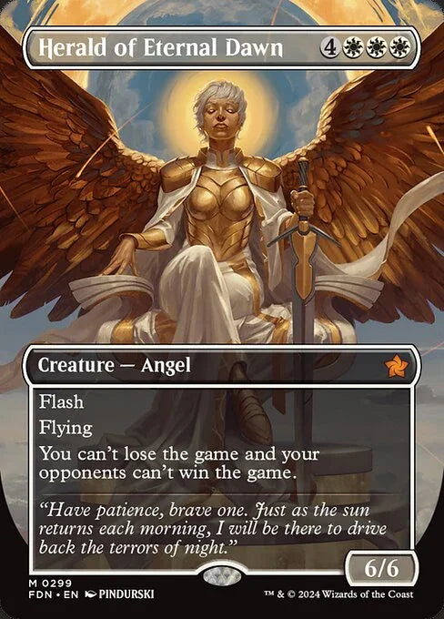[Foil] FDN 299 Herald of Eternal Dawn (0299 - Borderless) M