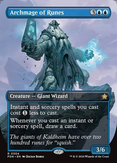 FDN 304 Archmage of Runes (0304 - Borderless) R