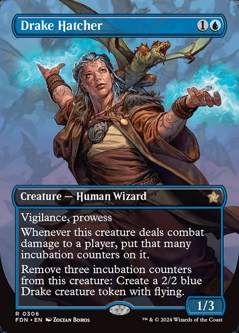 [Foil] FDN 306 Drake Hatcher (0306 - Borderless) R