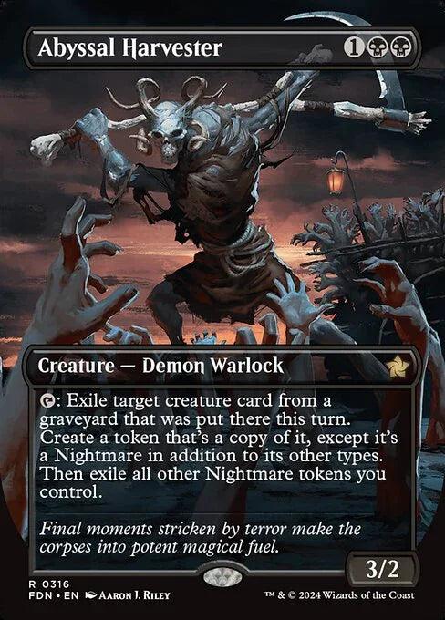 [Foil] FDN 316 Abyssal Harvester (0316 - Borderless) R