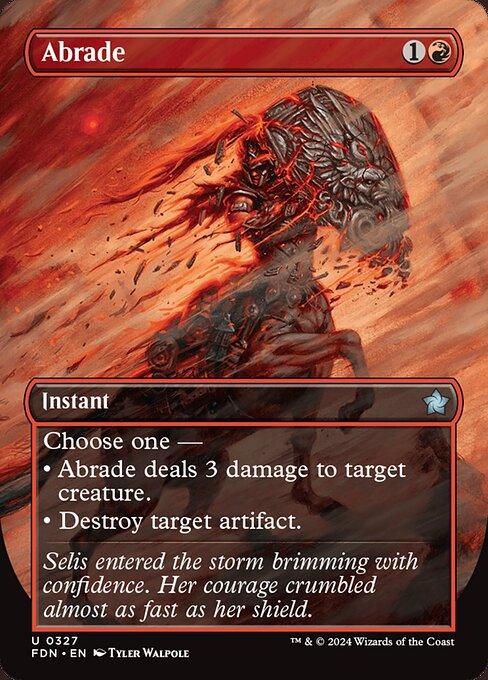 [Foil] FDN 327 Abrade (0327 - Borderless) U