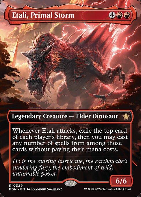 [Foil] FDN 329 Etali, Primal Storm (0329 - Borderless) R