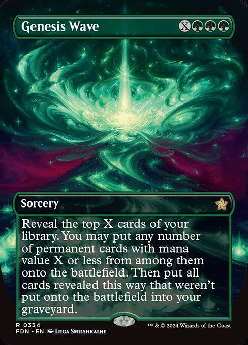 [Foil] FDN 334 Genesis Wave (0334 - Borderless) R