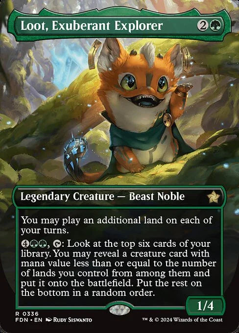 [Foil] FDN 336 Loot, Exuberant Explorer (0336 - Borderless) R