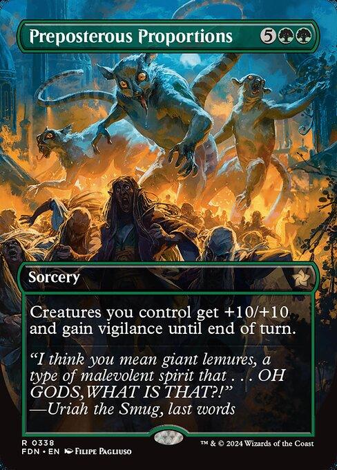 [Foil] FDN 338 Preposterous Proportions (0338 - Borderless) R