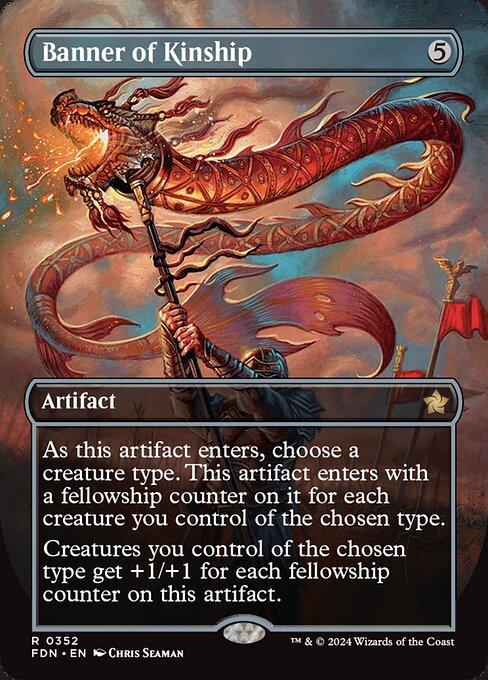 [Foil] FDN 352 Banner of Kinship (0352 - Borderless) R