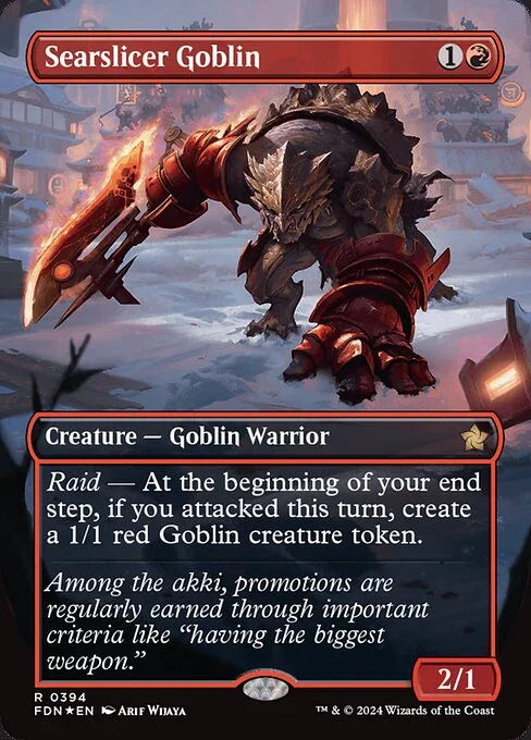 [Foil] FDN 394 Searslicer Goblin (0394 - Borderless Mana Foil) R