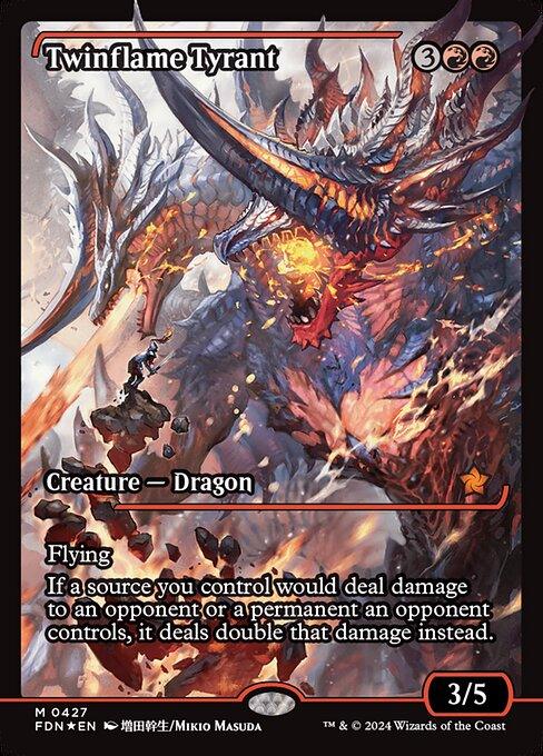 [Foil] FDN 427 Twinflame Tyrant (0427 - Japan Showcase) M