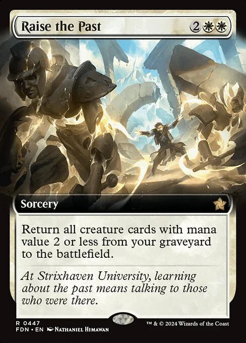 [Foil] FDN 447 Raise the Past (0447 - Extended Art) R