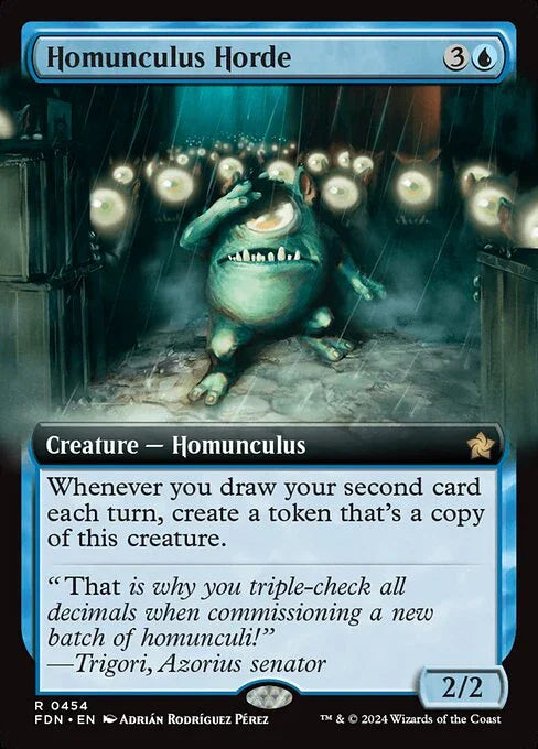 [Foil] FDN 454 Homunculus Horde (0454 - Extended Art) R