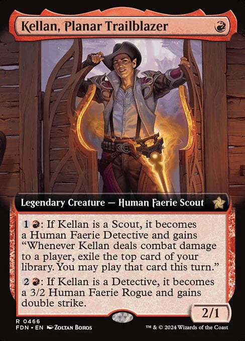 [Foil] FDN 466 Kellan, Planar Trailblazer (0466 - Extended Art) R