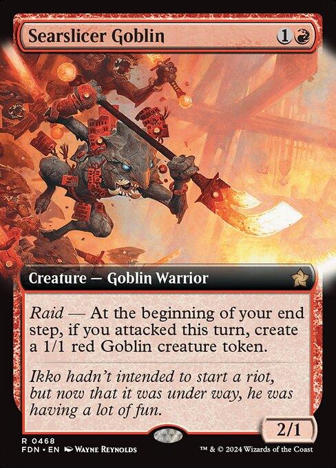 [Foil] FDN 468 Searslicer Goblin (0468 - Extended Art) R