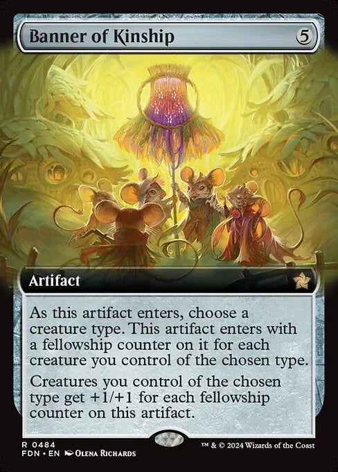 [Foil] FDN 484 Banner of Kinship (0484 - Extended Art) R