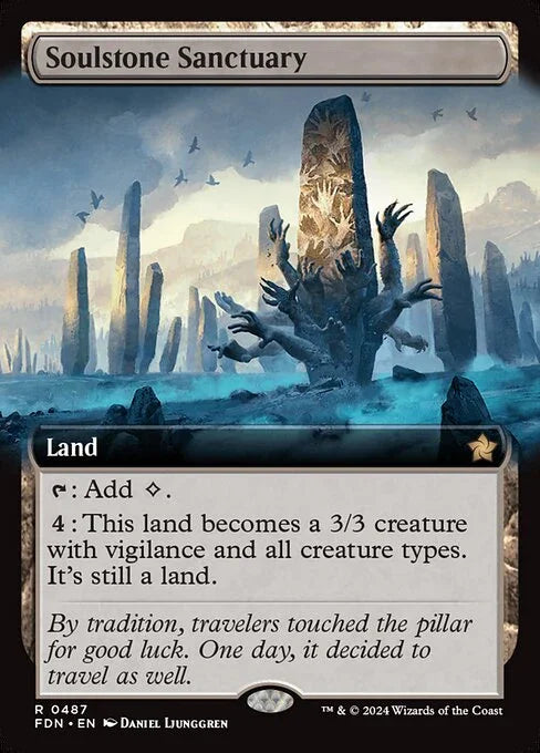 [Foil] FDN 487 Soulstone Sanctuary (0487 - Extended Art) R