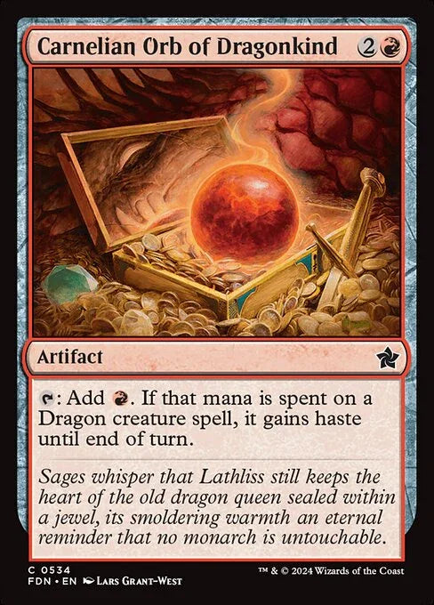FDN 534 Carnelian Orb of Dragonkind C