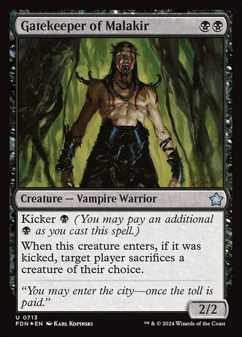 [Foil] FDN 713 Gatekeeper of Malakir U