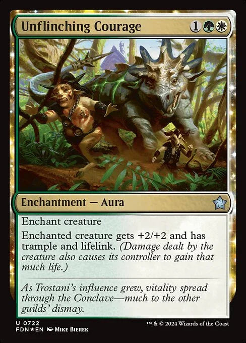 [Foil] FDN 722 Unflinching Courage U