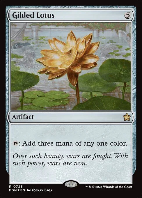[Foil] FDN 725 Gilded Lotus R