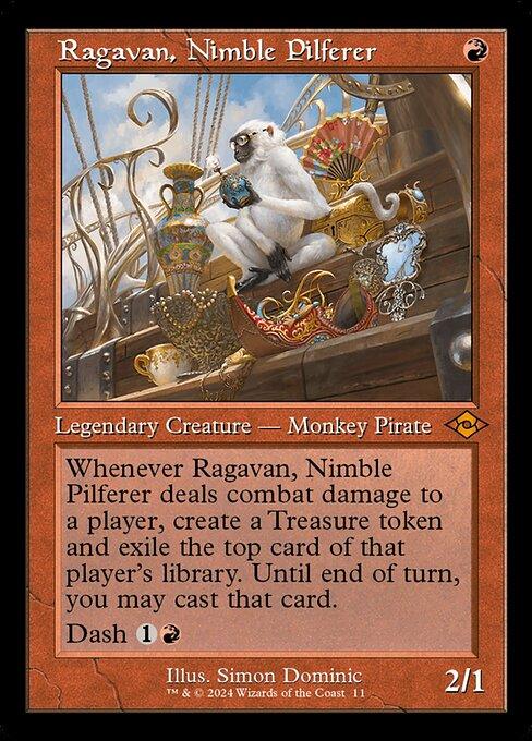 [Foil] H2R 011 Ragavan, Nimble Pilferer (0011 - MH3 Retro Frame) M