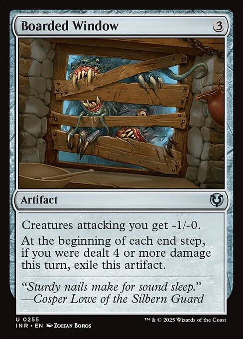[Foil] INR 255 Boarded Window U