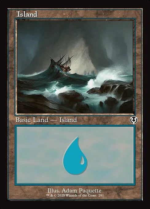 [Foil] INR 291 Island (0291 - Retro Frame) L