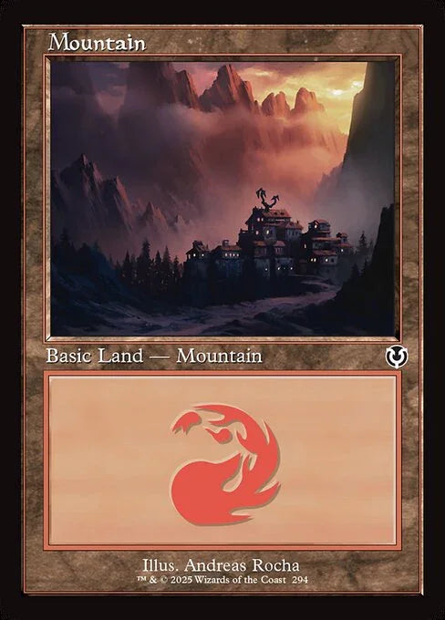 [Foil] INR 294 Mountain (0294 - Retro Frame) L