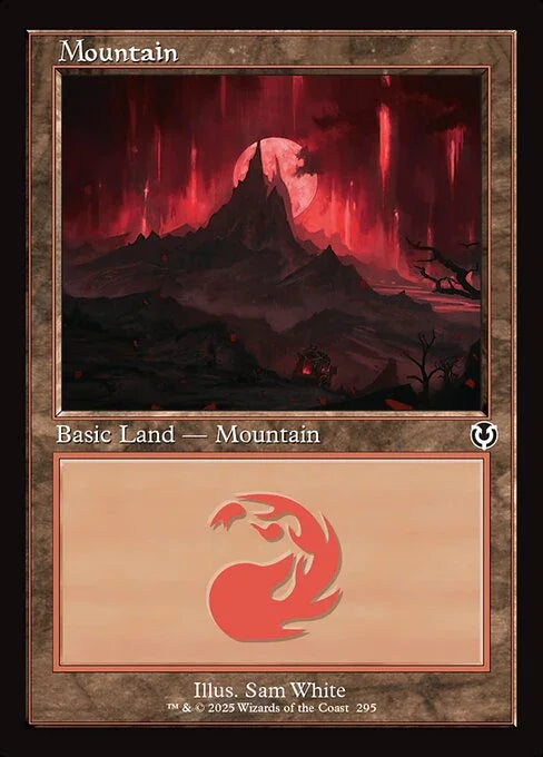[Foil] INR 295 Mountain (0295 - Retro Frame) L
