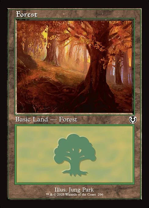 [Foil] INR 296 Forest (0296 - Retro Frame) L