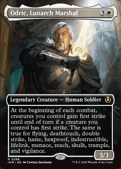[Foil] INR 298 Odric, Lunarch Marshal (0298 - Borderless) R