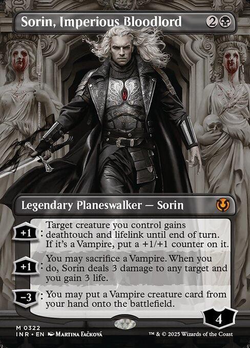 [Foil] INR 322 Sorin, Imperious Bloodlord (0322 - Borderless) M