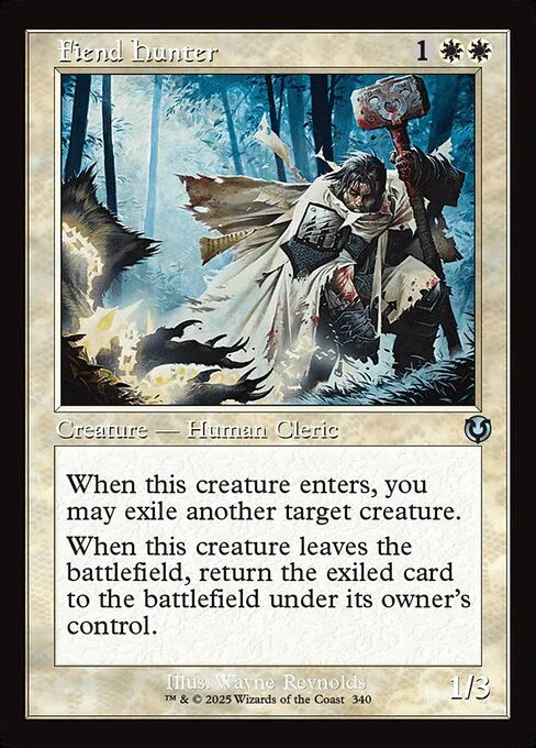[Foil] INR 340 Fiend Hunter (0340 - Retro Frame) U