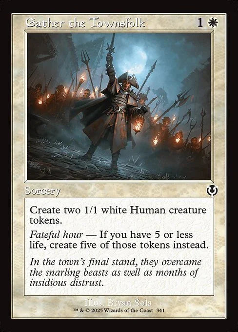 [Foil] INR 341 Gather the Townsfolk (0341 - Retro Frame) C