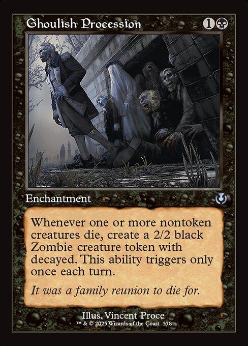 [Foil] INR 378 Ghoulish Procession (0378 - Retro Frame) U