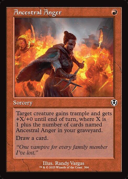 [Foil] INR 394 Ancestral Anger (0394 - Retro Frame) C