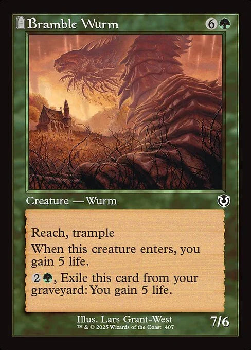 [Foil] INR 407 Bramble Wurm (0407 - Retro Frame) C
