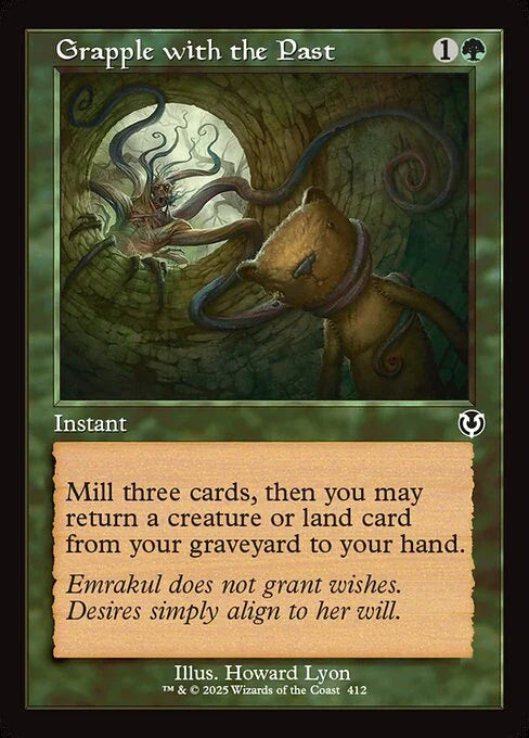 [Foil] INR 412 Grapple with the Past (0412 - Retro Frame) C