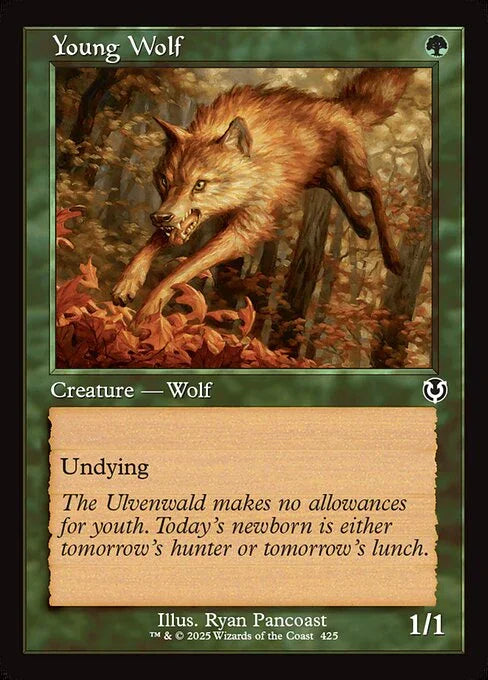 [Foil] INR 425 Young Wolf (0425 - Retro Frame) C